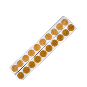 OEM ODM Service DOT blanc noir personnaliser la largeur personnalisée crochet et boucle points acceptent petite commande 25mm adhésif Velcroe cercle points - Product Image 2