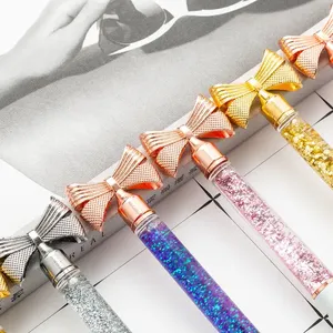 Wholesale Metal Creative <b>Ballpoint</b> <b>Pen</b> Cute Bow Metal <b>Pen</b> Into Oil Neutral <b>Pen</b> - Product Image 2