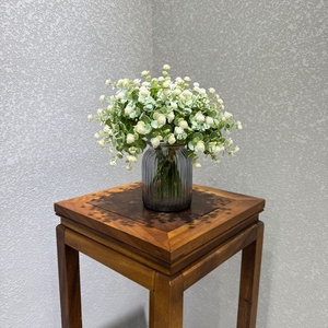 Petite plante artificielle à fleurs <span class=keywords><strong>vertes</strong></span> en plastique pour le <span class=keywords><strong>bureau</strong></span>, le salon, le balcon ou le <span class=keywords><strong>bureau</strong></span>-Facteur d'assurance élevé - Product Image 6