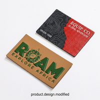 Écussons en cuir personnalisables en rouleau avec support adhésif, étiquettes 3D gaufrées écologiques pour vêtements, accessoires souples en cuir véritable à coudre pour jeans et chapeaux