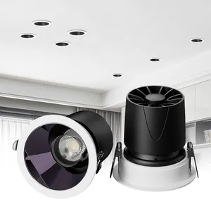 Wholesale Deep Anti Glare Flexible Swing Angle Home Shop Mall Flush 9W COB LED Spotlight