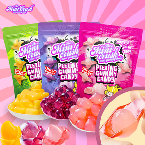 Wholesale Peach Fruit Flavour Sweet Jelly <strong>Gummy</strong> Peelable Candy - Product Image 1