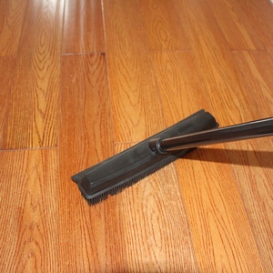 Pet Hair Rubber Broom <strong>Floor</strong> Brush for Carpet Dog Hair Remover Silicone Broom Suitable for All Surface with Built in <strong>Squeegee</strong> - Product Image 3