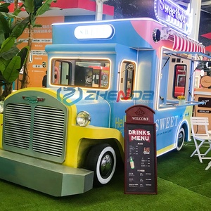 Camion de restauration mobile en acier inoxydable personnalisé Zhenda avec deux éviers, service de crème glacée et de snacks, alimentation électrique, certifié CE - Product Image 5