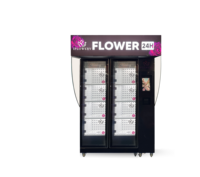 Hoge kwaliteit bloemenverkoopautomaat met 8 lockers, Lattice SDK, vershoudkasten voor fruit- en groentedispenser, ODM OEM service