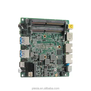 Piesia motherboard Gen ke-8 2 RJ45 i225V-B3 kartu LAN ddr4 64GB RAM I5-8265U pc mini motherboard ukuran nuc pico itx motherboard
