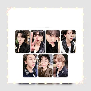 Set de 7 Fototarjetas KPOP de ARIRANG en Alta Definición, Tarjetas LOMO Brillantes de Doble Cara de JUNGKOOK, RM, <span class=keywords><strong>JIN</strong></span>, JIMIN, V, SUGA y J-HOPE, Colección para Fans - Product Image 6