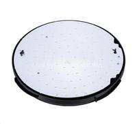 Plafonnier LED rond encastré en plastique moderne OEM ODM, IP65 AC, montage en surface, décoration intérieure