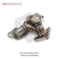 Collecteur d'échappement en acier inoxydable ING Fashion pour Smart Fortwo W451, haute performance, pièces de tuning automobile, 1,5 mm