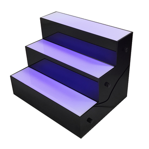 Exhibidor de Botellas de Licor, Brandy, Ron y Vino, de Acrílico, con Iluminación LED de 3 Niveles, Personalizado al por Mayor, Exhibidor de 3 Niveles para Botellas de Whisky y Vodka - Product Image 2