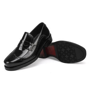 Zapatos Oxford de Cuero Genuino Cuadrados para Hombre, Hechos a Medida de Alta Gama, Modernos, Antideslizantes, Desodorantes, Adecuados para Uso Casual - Product Image 4