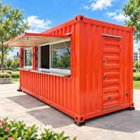 Offre Spéciale : Restaurants Conteneurs Portables de 20 pieds – Cafés Modulaires Préfabriqués Modifiés, Bars Conteneurs Maritimes