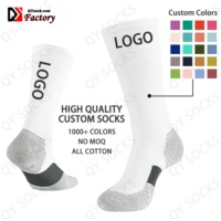 Chaussettes de ski en laine mérinos personnalisées pour hommes et femmes avec semelle en éponge à amorti thermique
