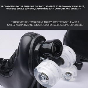 <span class=keywords><strong>Pattini</strong></span> a Rotelle Artistici OEM, Stile Vintage per Danza all'Aperto, Ruote LED Luminose, Cuscinetti ABEC-9, per Adulti e Bambini - Product Image 3