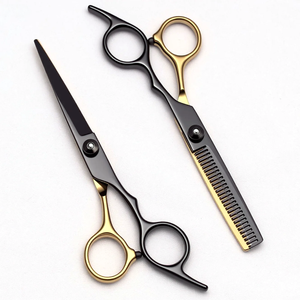 Ciseaux de cheveux professionnels de 6 pouces en acier inoxydable lames tranchantes poignée ergonomique pour Salon barbier maison coupe de cheveux styliste outil 1001 - Product Image 2