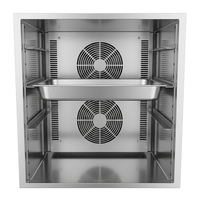 Congélateur-chiller commercial 10 plateaux en acier inoxydable avec refroidissement par air/ventilateur -40°C, congélation rapide et dégivrage automatique