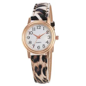 Japanese rose gold simple dial lady branded minimalist watch gift Vogue geneva tiger leather watch strap watches women