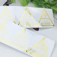 Autocollant de parfum de luxe personnalisé rouleau d'autocollant d'étiquette en papier Kraft rond en feuille d'or