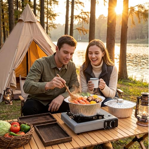 Grand récipient alimentaire jetable en aluminium, pot rond en aluminium avec couvercles pour la cuisson - Product Image 5