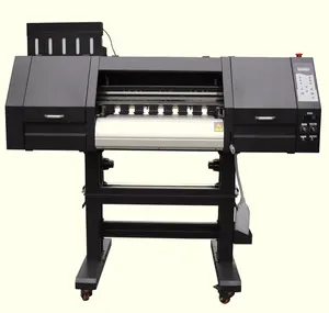 2 Hoofd 60Cm Kleding Drukmachine Rol Om Te Rollen I3200 4720 Digitale T-Shirt Printer Pet Film Dtf Printer