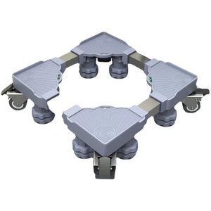 Support de mini-réfrigérateur manuel RETEKOOL avec 4 roues verrouillables, chariot réglable pour <span class=keywords><strong>machine</strong></span> à <span class=keywords><strong>laver</strong></span>, base universelle, garantie 1 an - Product Image 4