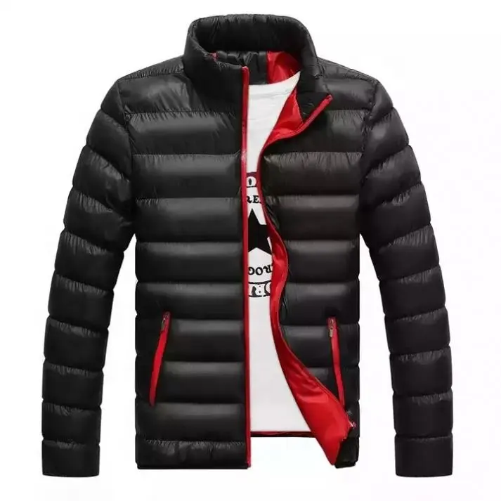Autumn and winter men's standing collar cotton-padded coat plus size jacket plus thick coat new model jacket