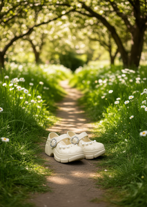 Zoccoli con Piattaforma e Perle Stile Mary Jane Estivi per Donne e Ragazze Suola Morbida e Leggera in EVA Taglia 24 - Product Image 2