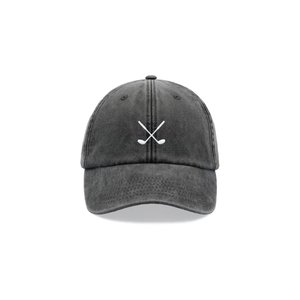 Casquette de baseball en jean bleu clair avec broderie de club de golf blanc sur le panneau avant, ajustable, unisexe, 6 panneaux, printemps-été, décontractée - Product Image 5