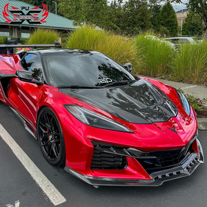 Cofano in Fibra di Carbonio PUDesign per Chevrolet <span class=keywords><strong>Corvette</strong></span> C8, Accessori <span class=keywords><strong>Auto</strong></span>, Kit Carrozzeria Stile ST, Impeccabile e Durevole, Ottimo Rapporto Qualità-Prezzo - Product Image 2
