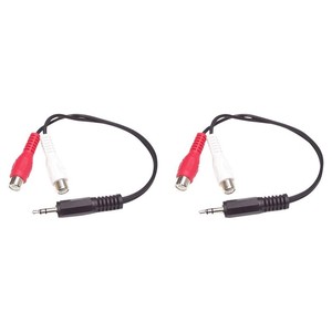 15cm Audiokabel 3,5mm Klinke auf 2x RCA/Cinch (Stecker/Buchse) (91992772933) - Product Image 1