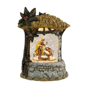 Decoración Navideña Melodiosa con Luz LED a Pilas, 8 Canciones Navideñas, Linterna de Agua con Efecto de Nieve para Uso en Interiores - Product Image 2