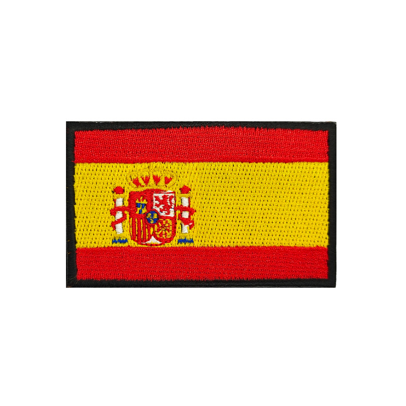 Jaune/Bordure noire brodée