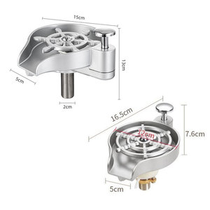 Lavador de Tazas de Alta Presión de 16.5cm, Acero Inoxidable, Botón Automático, Limpiador para Cafetería, Bar de Leche y Té - Product Image 1