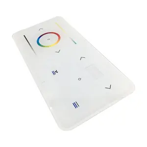 Panel de vidrio templado con impresión a Color, para electrodomésticos, Interruptor táctil