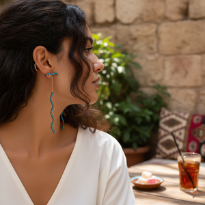 Micro Turquoise Ear Cuff <b>Earring</b> Wholesale Turkish Handmade 925 Sterling <b>Silver</b> Jewelry for Women - Product Image 3