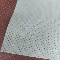 Tela de cuero sintético interior automotriz perforada de cuero de napa de Pvc con respaldo de punto encriptado para motocicleta de coche
