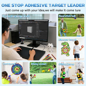Jouets de balle collante pour enfants en carton rigide personnalisés ODM/OEM, jeu de fléchettes portatif d'intérieur, balle à <span class=keywords><strong>ventouse</strong></span> pour extérieur et jeu parent-enfant - Product Image 4