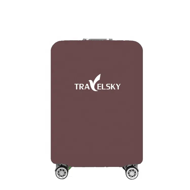 Travelsky Custom Travel Luggage Cover Protector Elastic Polyester Suitcase Cover