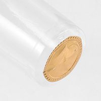 Capsules thermorétractables transparentes en PVC pour bouteilles de vin avec logo personnalisé en gros, capsules en ruban adhésif pour bouteilles en verre