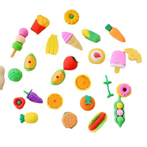 Kawaiiクリエイティブかわいいフルーツケーキカスタム形状鉛筆消しゴム格安シミュレーション食品野菜消しゴムセット - Product Image 3