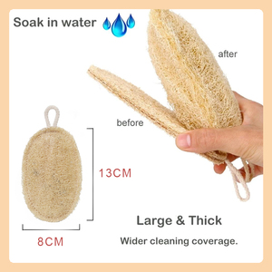 Wholesale Zenidoo Environmentally Friendly Handheld Cleaning Brushes Exfoliating <b>Shower</b> Loofah <b>Sponge</b> Pad Scrubber Dishwashing - Product Image 4
