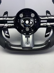 Volante de Cuero y Fibra de Carbono de Alta Gama YLB, Nuevo, Compatible con <span class=keywords><strong>AMG</strong></span> W223 W213 206 W222 GLC X253 C253 CLA W117 2019 <span class=keywords><strong>2022</strong></span> - Product Image 6