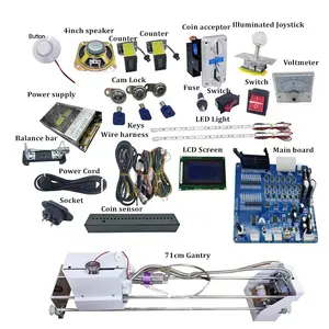 DIY arcade guindaste máquina kit peças Gantry garra máquina bonecas garra kits completos brinquedo de pelúcia garra guindaste máquina kit