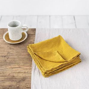 Venta al por mayor 100% de lino tejido servilleta de cóctel servilleta de mesa con <span class=keywords><strong>dobladillo</strong></span> <span class=keywords><strong>inglete</strong></span> para boda fiesta aniversario celebración Cafetería - Product Image 3
