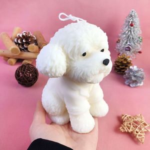 Molde de silicona 3D de cachorro adorable, molde grande de perro Teddy sentado para velas aromáticas, yeso, resina, cemento, jabón artesanal, chocolate y herramientas de repostería - Product Image 6