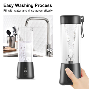 Direct Factory 400 ml USB C Rechargeable Mini Portable Personal Fruit Juicers Blender with 6 Blades Portable Blender - Product Image 5