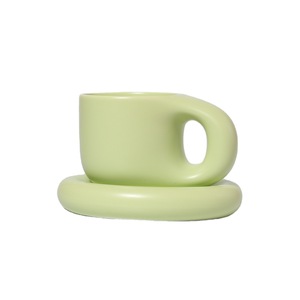 Tasse à café en céramique de 14 oz avec grande poignée tasses à café mignonnes pour café, thé, cappuccino, cacao - Product Image 5