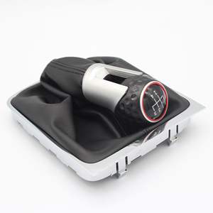 Poignée de levier de vitesses Volkswagen Passat B6, manuelle, en cuir, 5 ou 6 vitesses, ergonomique, pièce de rechange FCXN D70 - Product Image 2