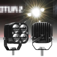 Faro da Lavoro LED Cubo Super Luminoso 20W con 4 Lenti per Auto, SUV, Camion, Fuoristrada, Moto 12V-80V, Luce Fendinebbia e di Guida