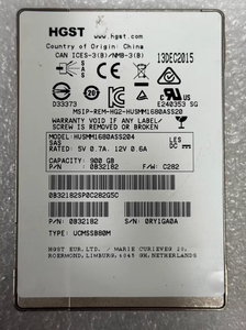 Pour <span class=keywords><strong>disque</strong></span> <span class=keywords><strong>dur</strong></span> SSD SAS HGST <span class=keywords><strong>Hitachi</strong></span> HUSMM1680ASS200 800G 12Gb pour serveur - Product Image 2